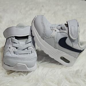 Nike Baby Light Gray and Dark Blue Sneakers